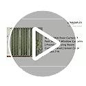 Image of Door Curtain 7 feet Set of 3 Window Curtains | Premium Living Room Curtain Panel | Green Color Curtain 7 ft