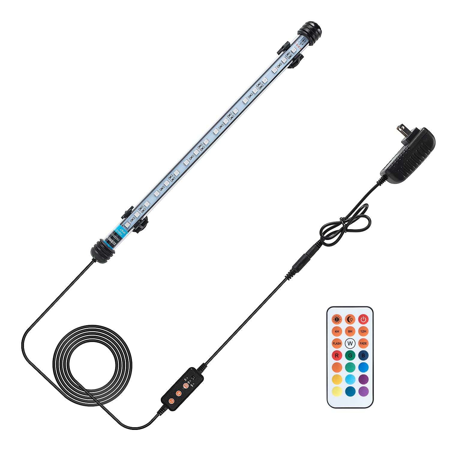 Buy RGB Aquarium Light Submersible with Timer and Dimmer Fish Tank