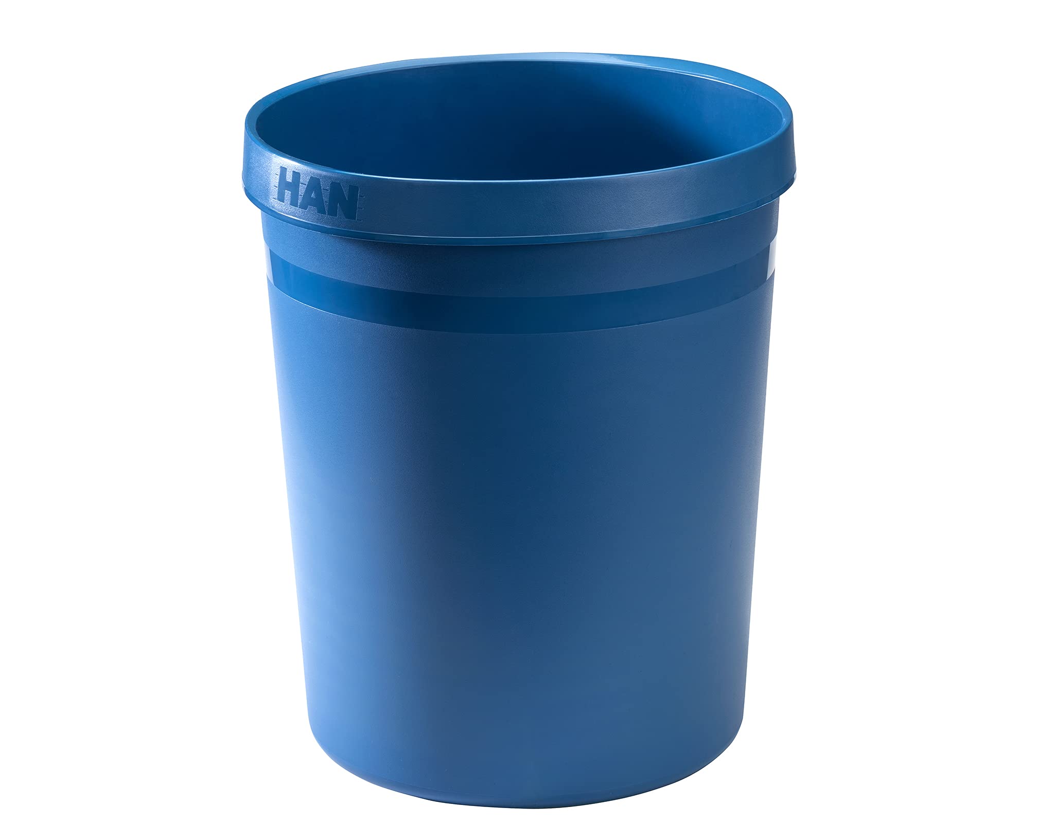 Cestino HAN GRIP KARMA - 15 pz., cestino contemporaneo, stabile in materiale riciclato all'80-100%, 18 l di capacità, blu eco, 18198-16