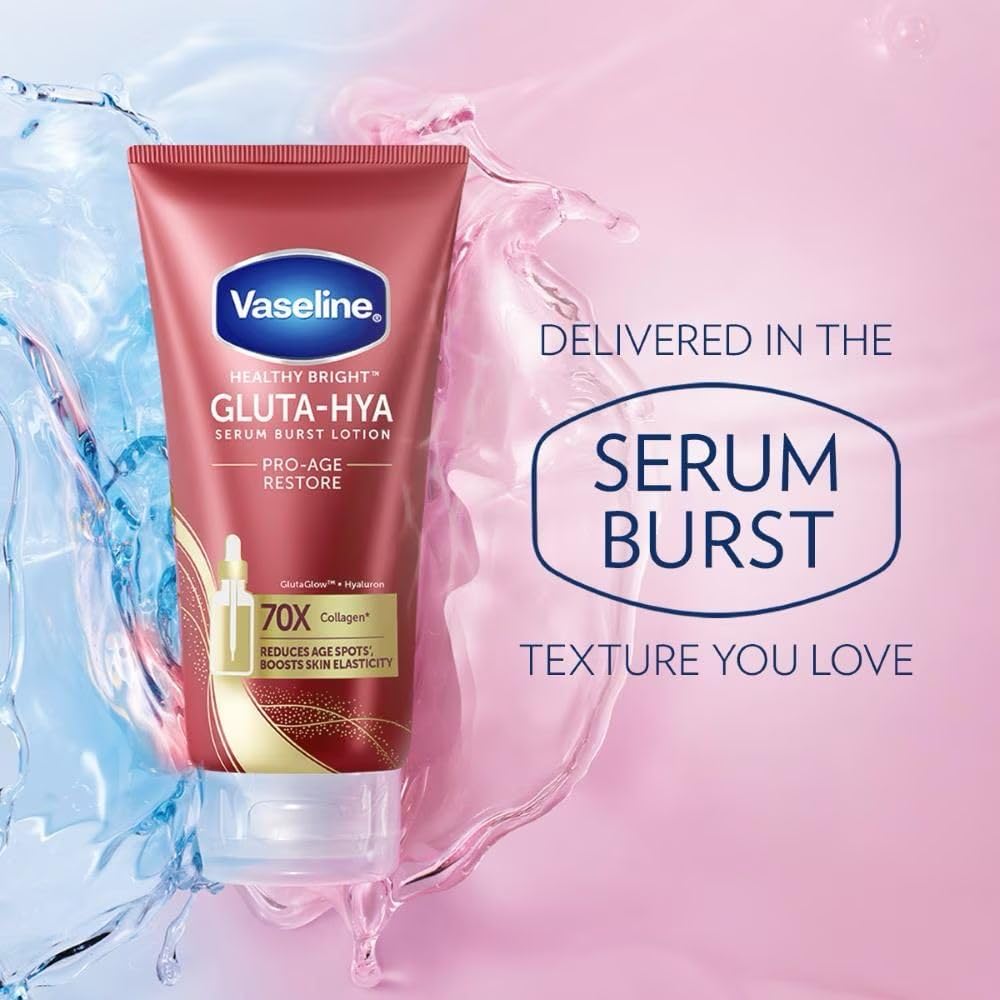 Vaseline Healthy Bright Gluta-Hya Serum Burst Lotion Pro-Age