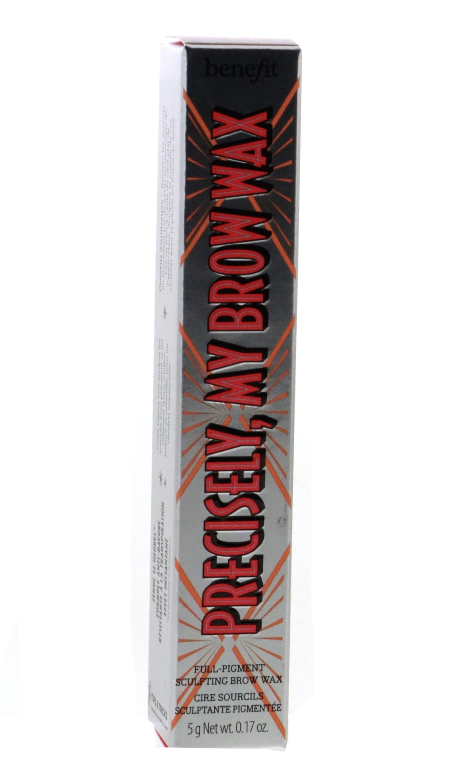 Benefit Precisely, My Brow Wax - Cera per sopracciglia full-pigmento 5 g Peso netto 4,8 g (3 - Marrone chiaro caldo)