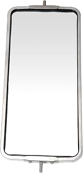 Stainless Steel Mirror, 7 x 16 inches, West Cost Style. Right or left side.