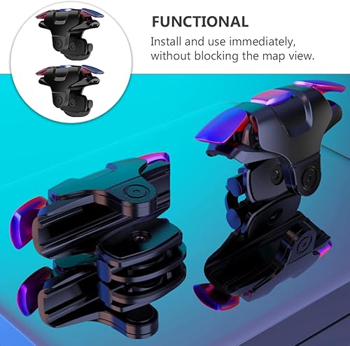 Miniatura 13 de Mikikit Phone Grip Controller 3 Pairs Gamepad Assist Mobile Game Handgrip Aim Fire Trigger for Phone Mobile Triggers Gaming s Durable Game Three 3