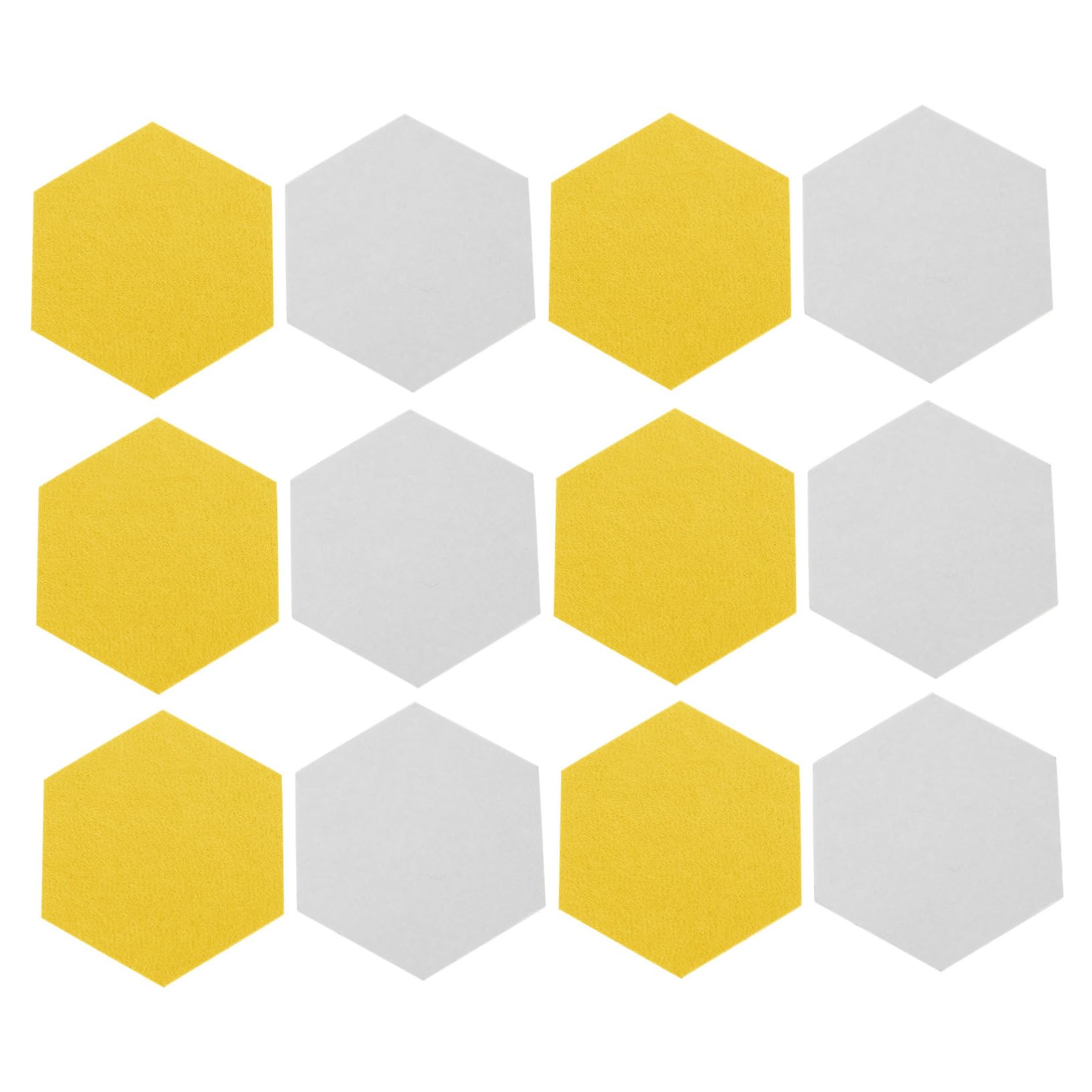 Letter Boards 24 pcs Pin Sound Adhesive Stickable Sticker Self- Tile Picture Self-Adhesive Boards Notice Yellow Felt Decorative Display DIY Bedroom Kitchen Decorations for