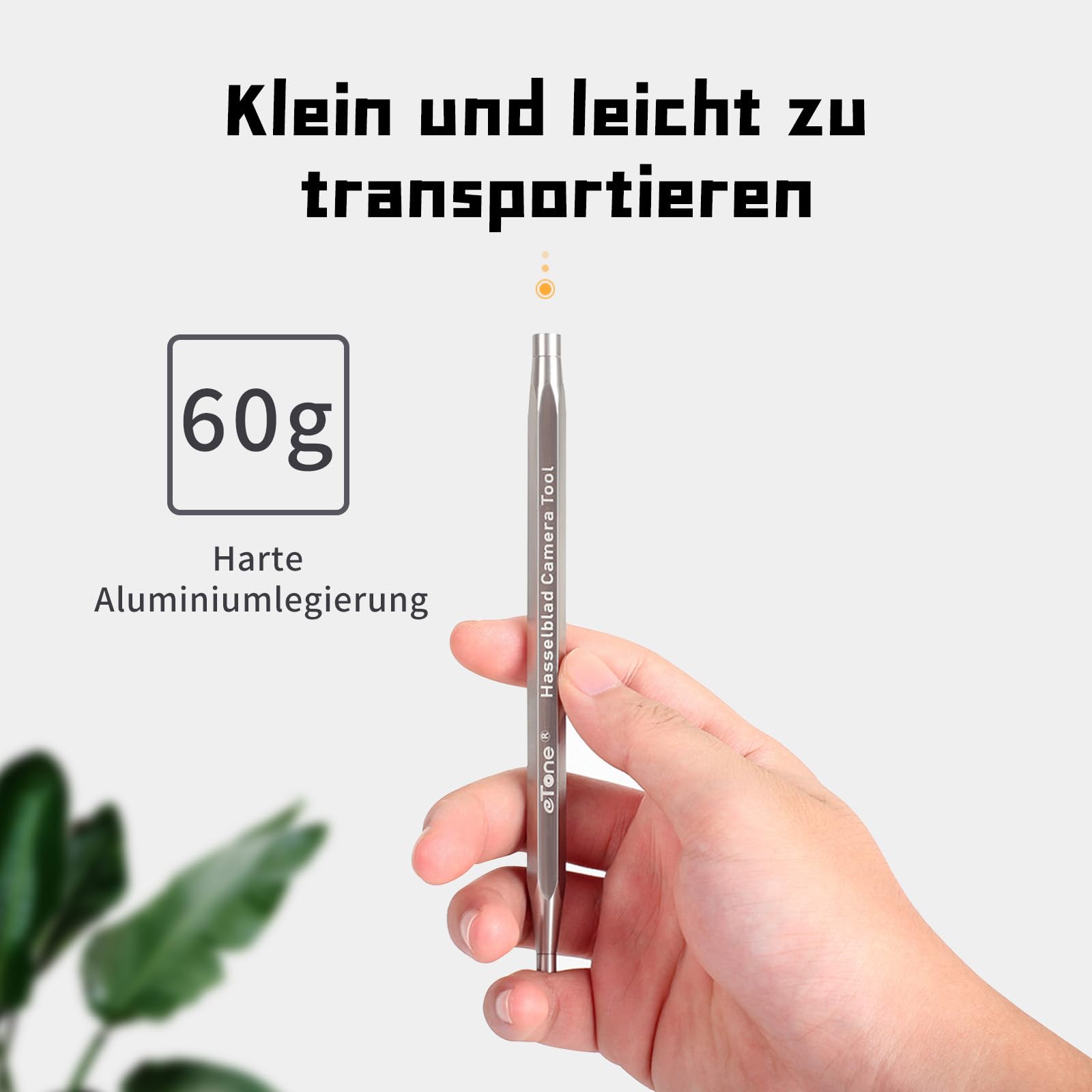 ETone Strumento Riparazione Fotocamera Per Hasselblad 500/501/503 - CameraKey In Acciaio Con Custodia In Pelle