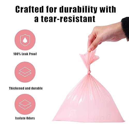 Vista 11 de Bolsas de pañales desechables para bebé, 20 rollos de repuesto/300 bolsas de basura con dispensador, eliminación de pañales conveniente y rápida