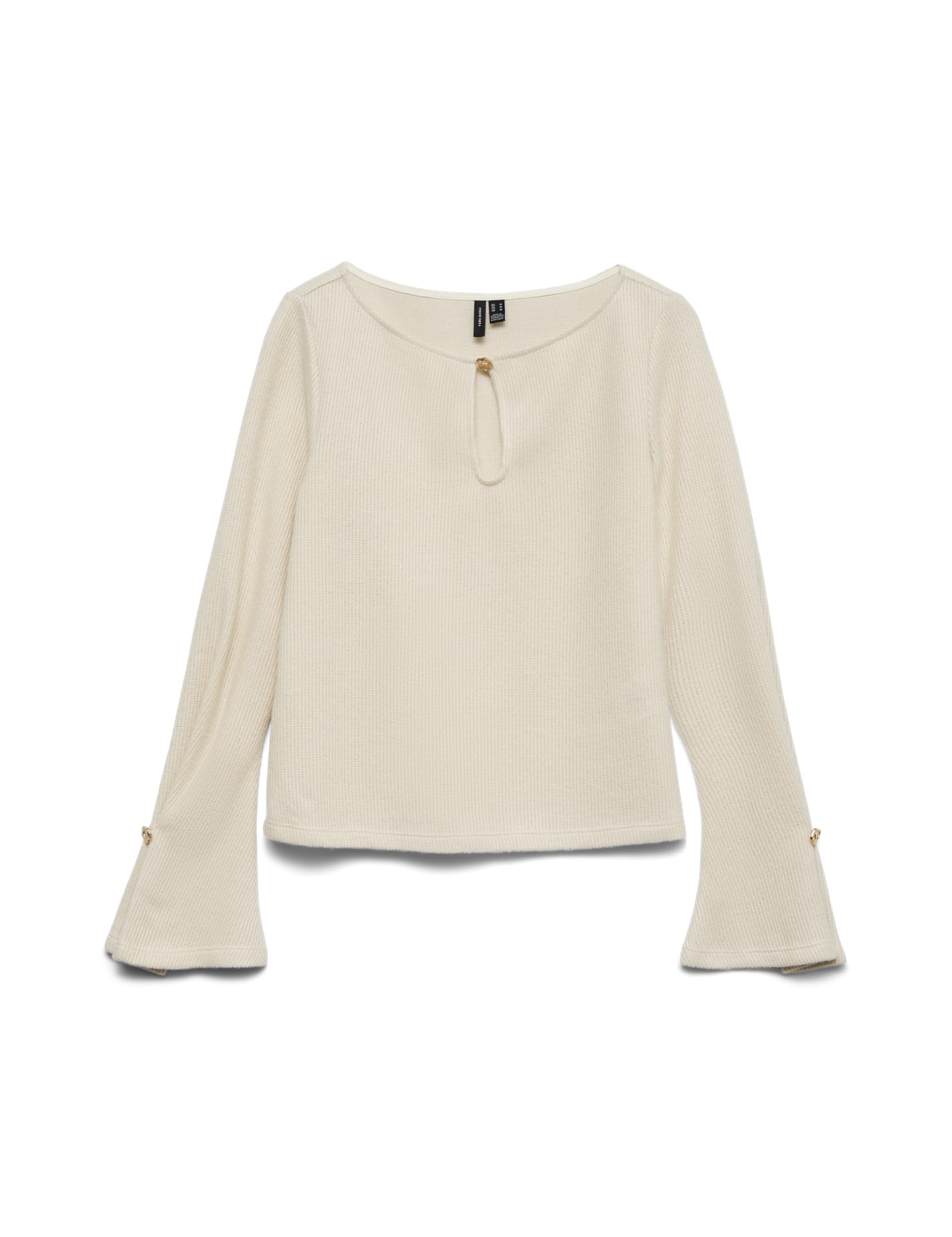 VERO Moda Damen Vmblis Ls Boat Neck Short Top JRS Ga