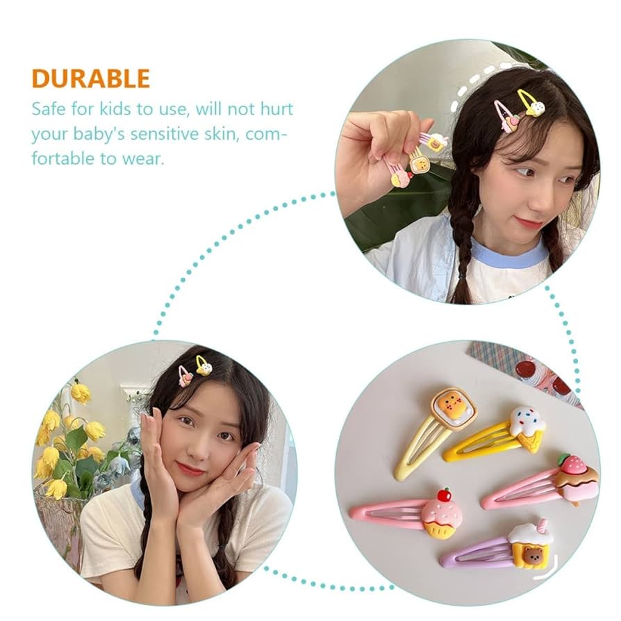 ⓝⓔⓦ【ショートケーキ】ベビーヘアクリップ　キッズヘアクリップ　ヘアゴム ⓝⓔⓦ【ショートケーキ】ベビーヘアクリップキッズヘアクリップ