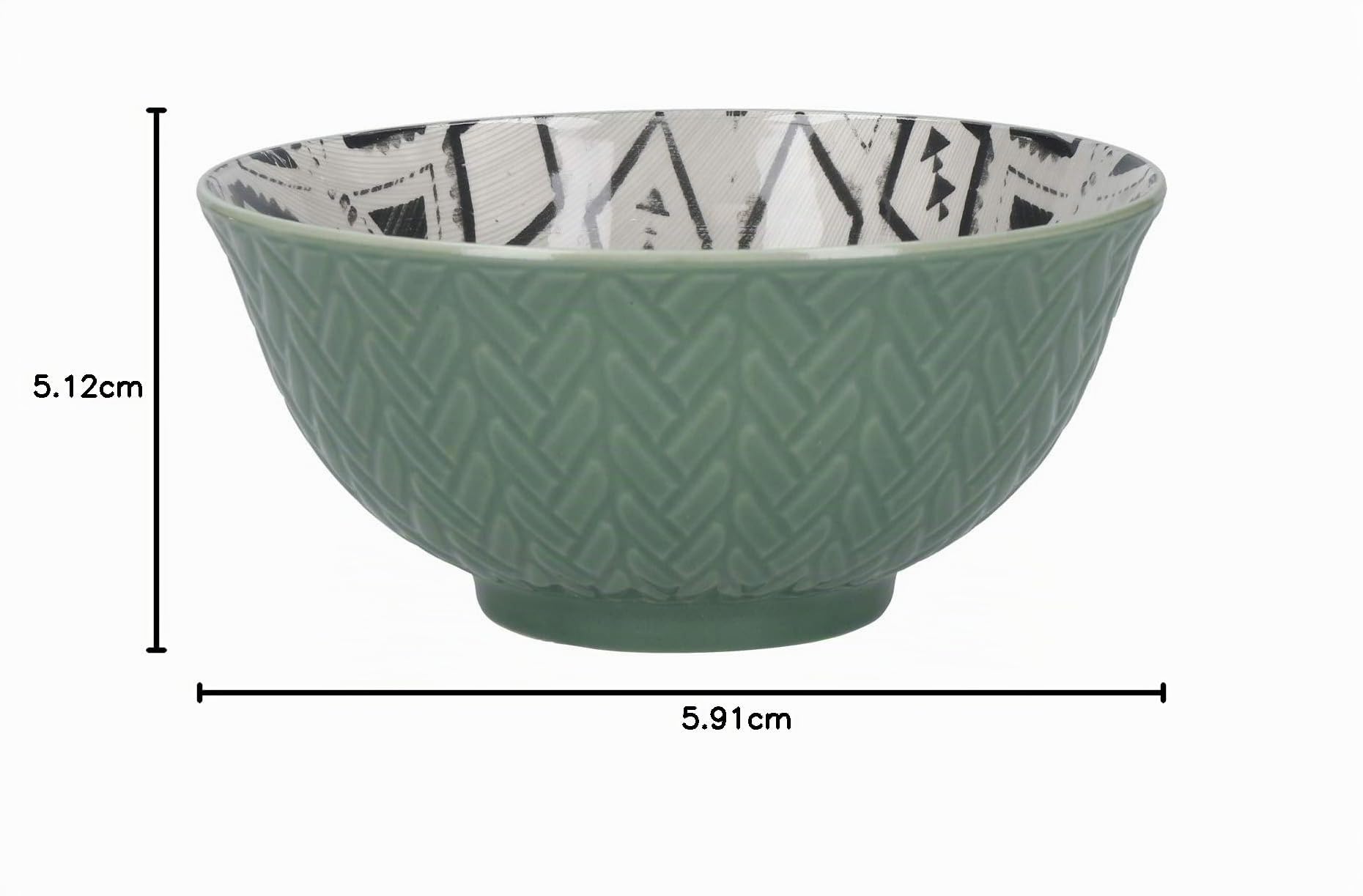 KitchenCraft Set di 4 Ciotole in Ceramica per Cereali, Gelati e Zuppe, Confezione Regalo Inclusa, Design 'Designed For Life', 15 cm