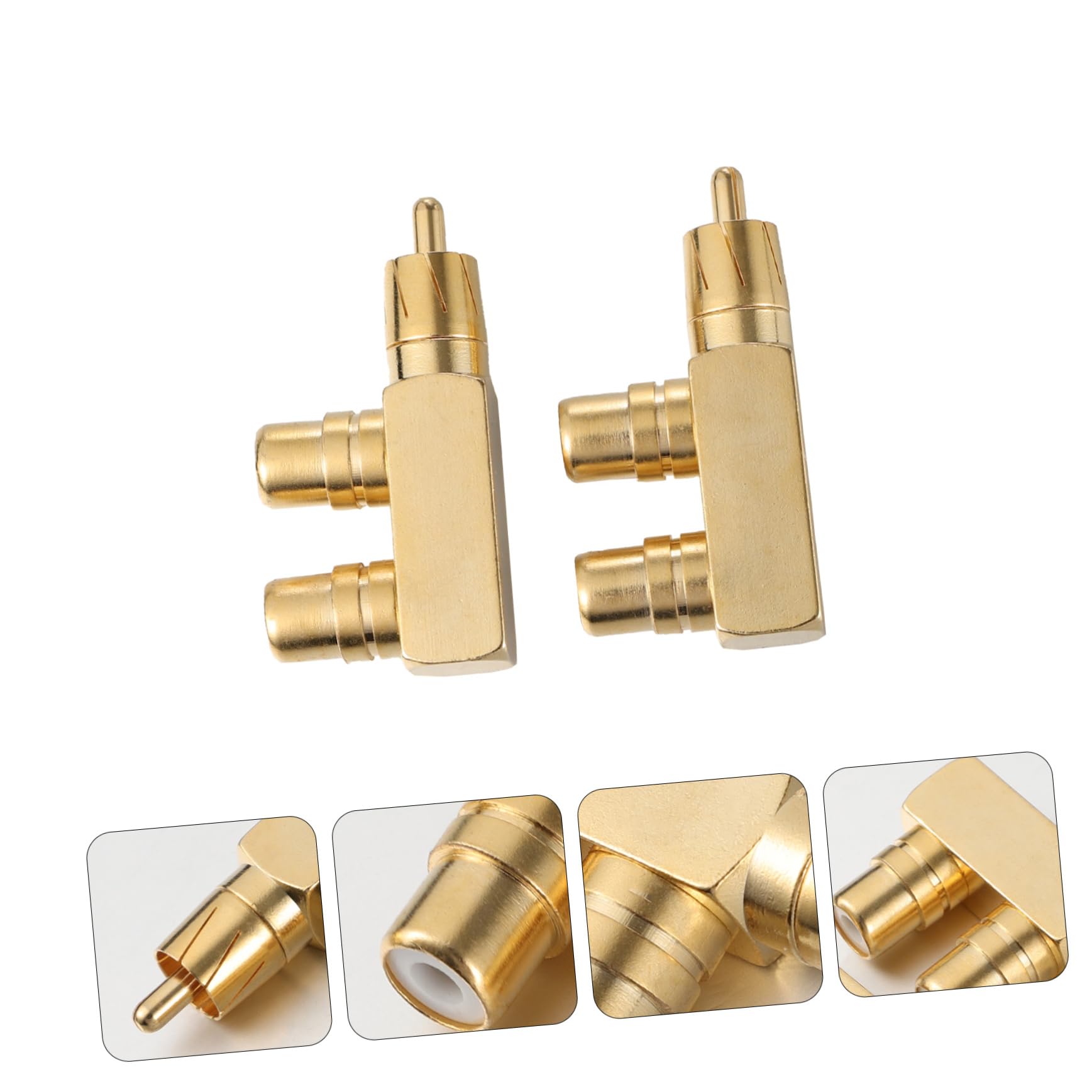 Mikikit 6stücke Audio Splitter Adapter Rechter Frauen Für Tv Verstärker Mixer Und Enge Räume Hochwertige Konstruktion Platzsparend Und Langlebig