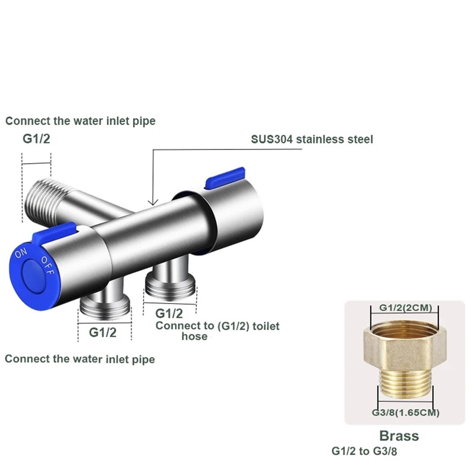Pulverizador Bidet Mano Kit de pulverización bidé mano acero inoxidable