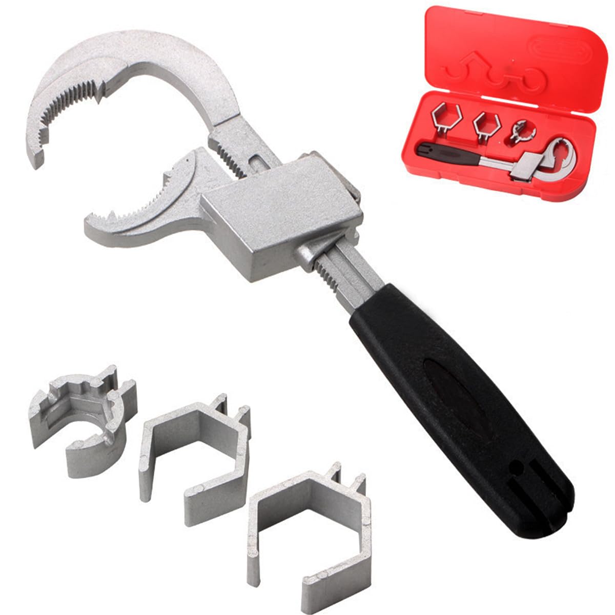 HZACHYX multifunctional sink wrench, adjustable double end wrench, water pipe maintenance and household accessories manual tool