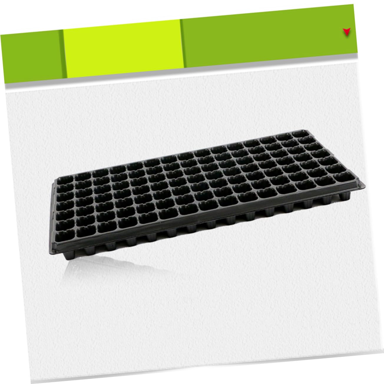 SUPVOX Set da 10 Vassoi per Germinazione in PVC Nero 105 Celle Forate, Promuove la Crescita Facile da Rimuovere per Giardinaggio Domestico e Fai da Te