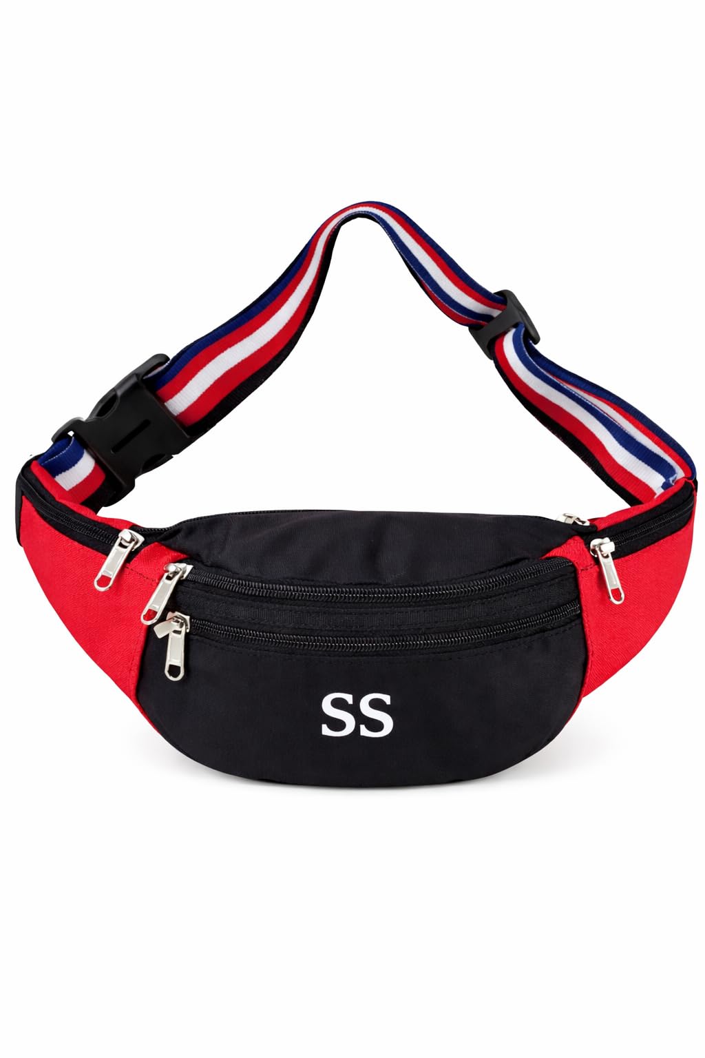 Waist Bags for Men Women I Ultra Strong Stitching Sturdy Zippers Waterproof Pocket Large Fanny Pack for Hiking Travel Camping Running (Black,Red)-image-27