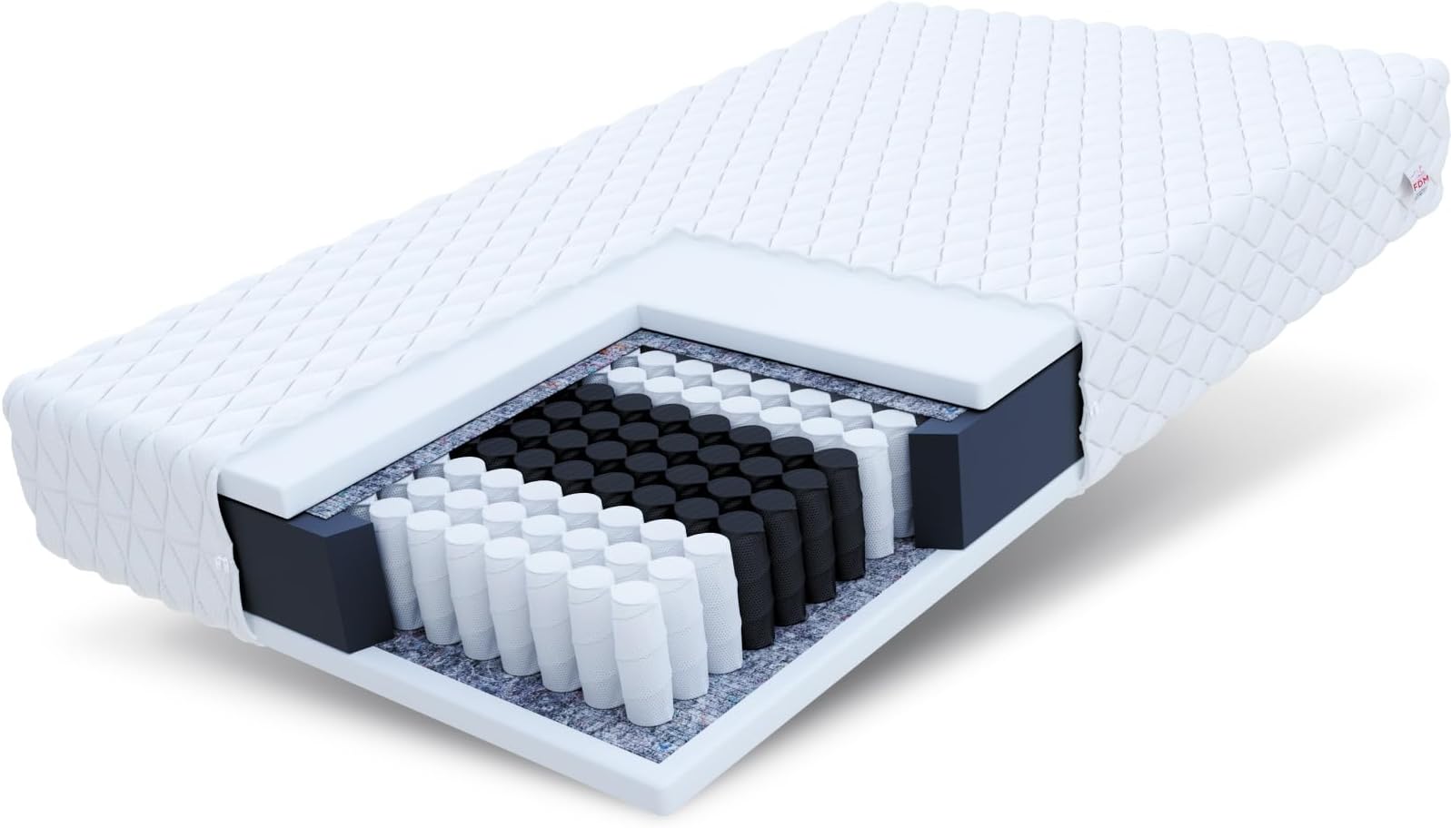 FDM SELECT Matras 160x200 cm Dubbelzijdig Koudschuim Matras Hardheidsgraad H3 H4 Visco-Schuim 14 cm Hoog 7 Comfortzones met Hypoallergene Wasbare Premium Tijk Oeko-Tex Standard 100