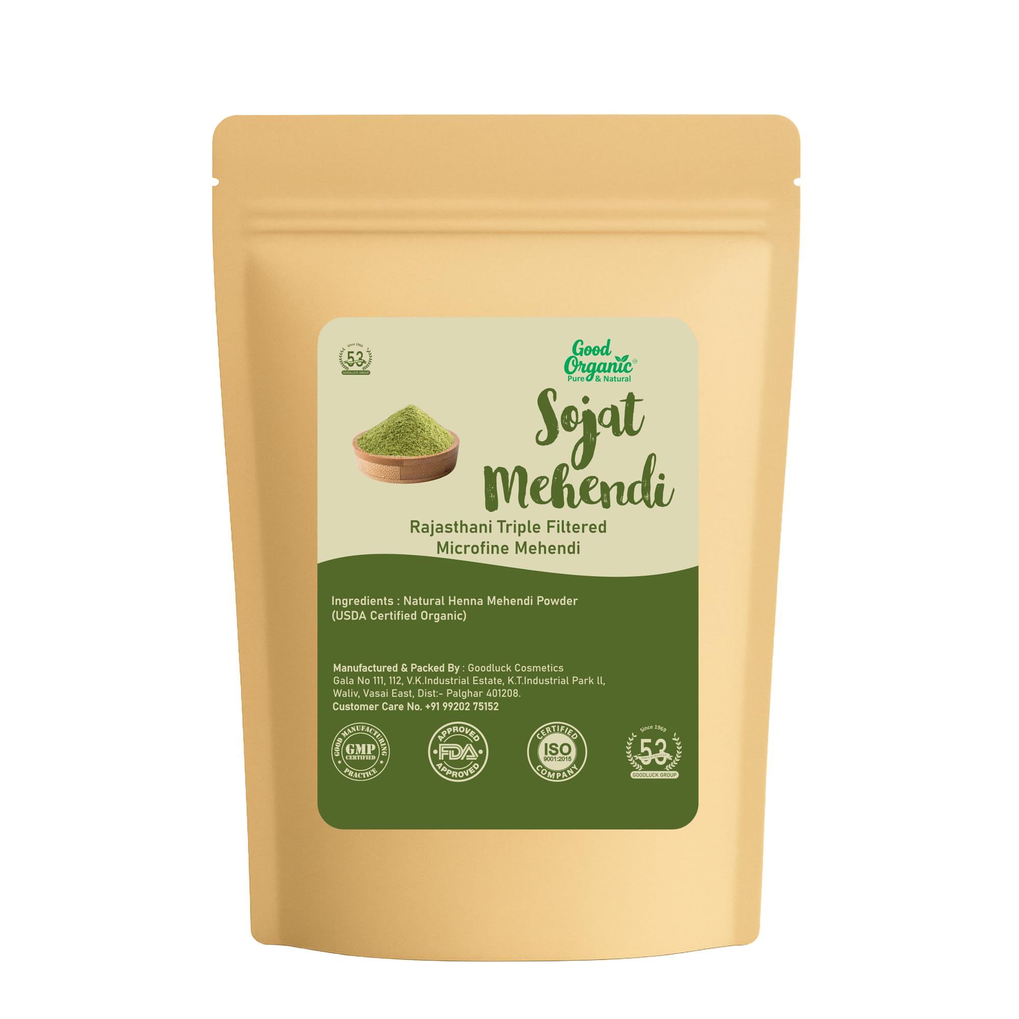 GOOD ORGANIC - Pure & Natural Sojat Henna Powder for Hair Colour & Growth | Indigo Powder Organic for Hair Black | Natural Mehndi | Rajasthani Sojat Mehandi | Organic Hair Colour | Herbal Dye (Pack of 1)-image-13
