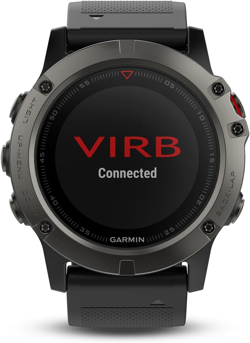 Exclusive Discount 50% Price (Renewed)Garmin Fenix 5X Sapphire - Slate Gray with Black Band