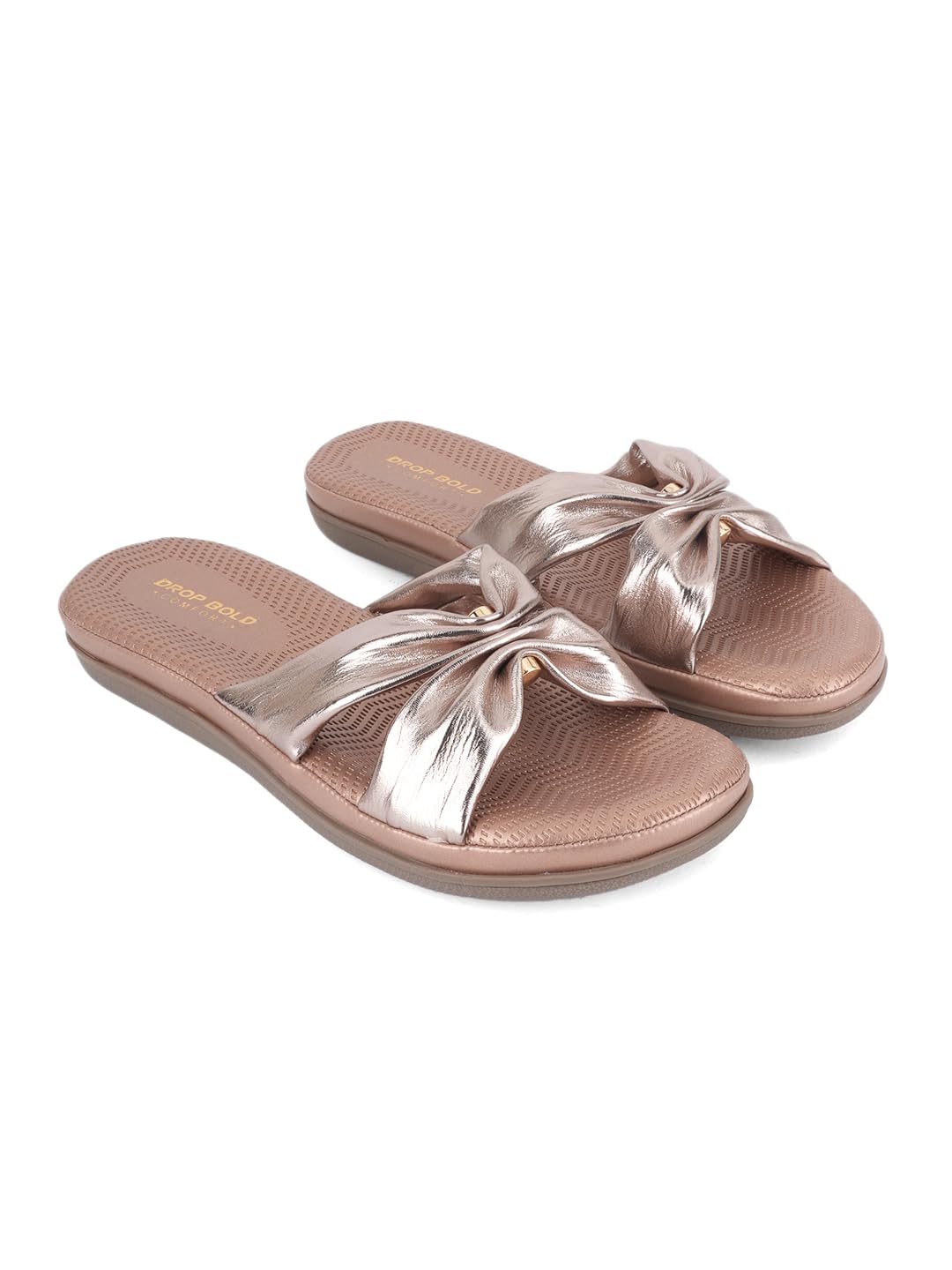TEXTURED OPEN TOE FLATS FOR WOMEN-image-20