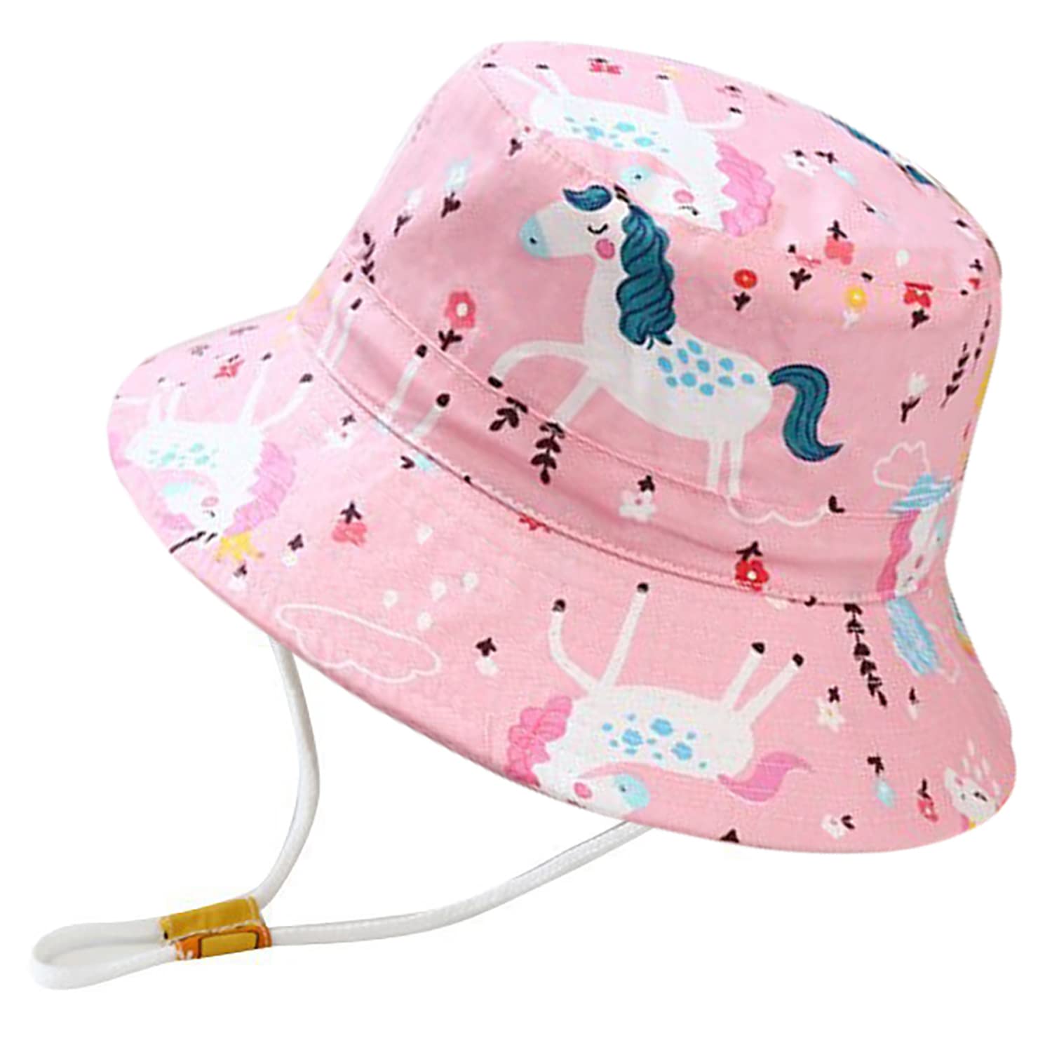 Rayson Sombrero de Pescador para Niños Gorra de Cubo Verano Chicos Niñas Ajustable Pescador Gorros de Verano Sol de Cartoon Bucket Hat