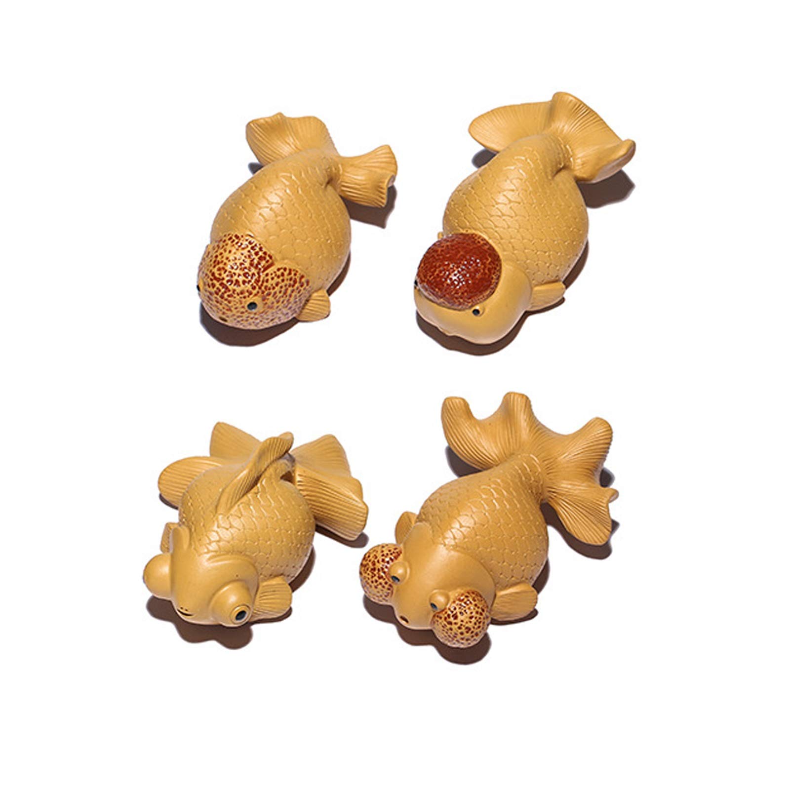 Home Decor Creative Feng Shui Fish Statue Wealth Lucky Goldfish Figurine Home Decor Gift Office Living Room Decoration Best Gift for Business Opening Accent Decoration