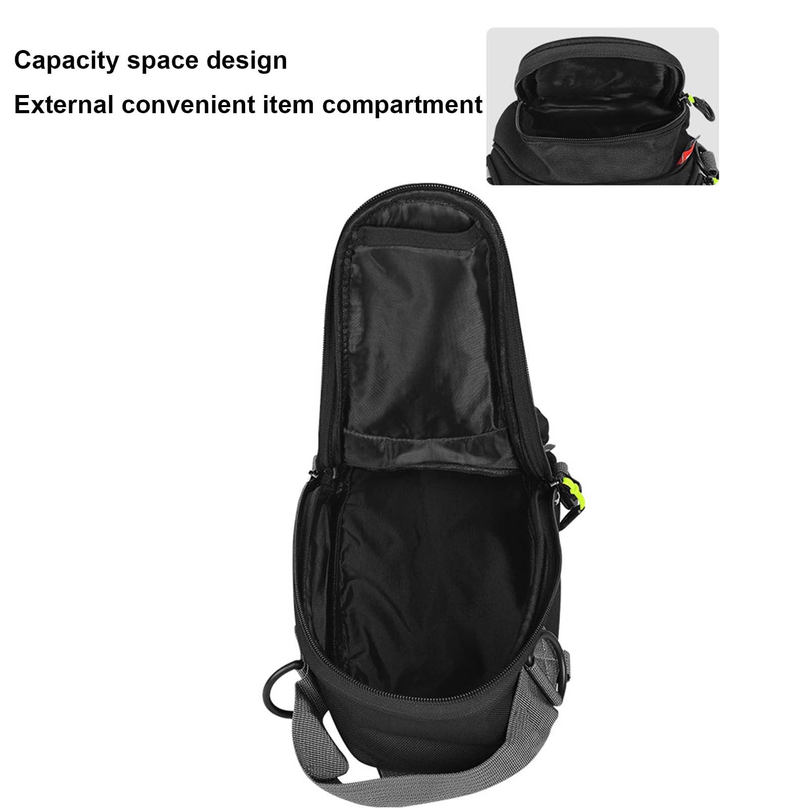 Borsa Magnetica per Serbatoio Moto, Antiscivolo, Nera, Resistente, Adatta per la Maggior Parte delle Moto, Design Touch Screen