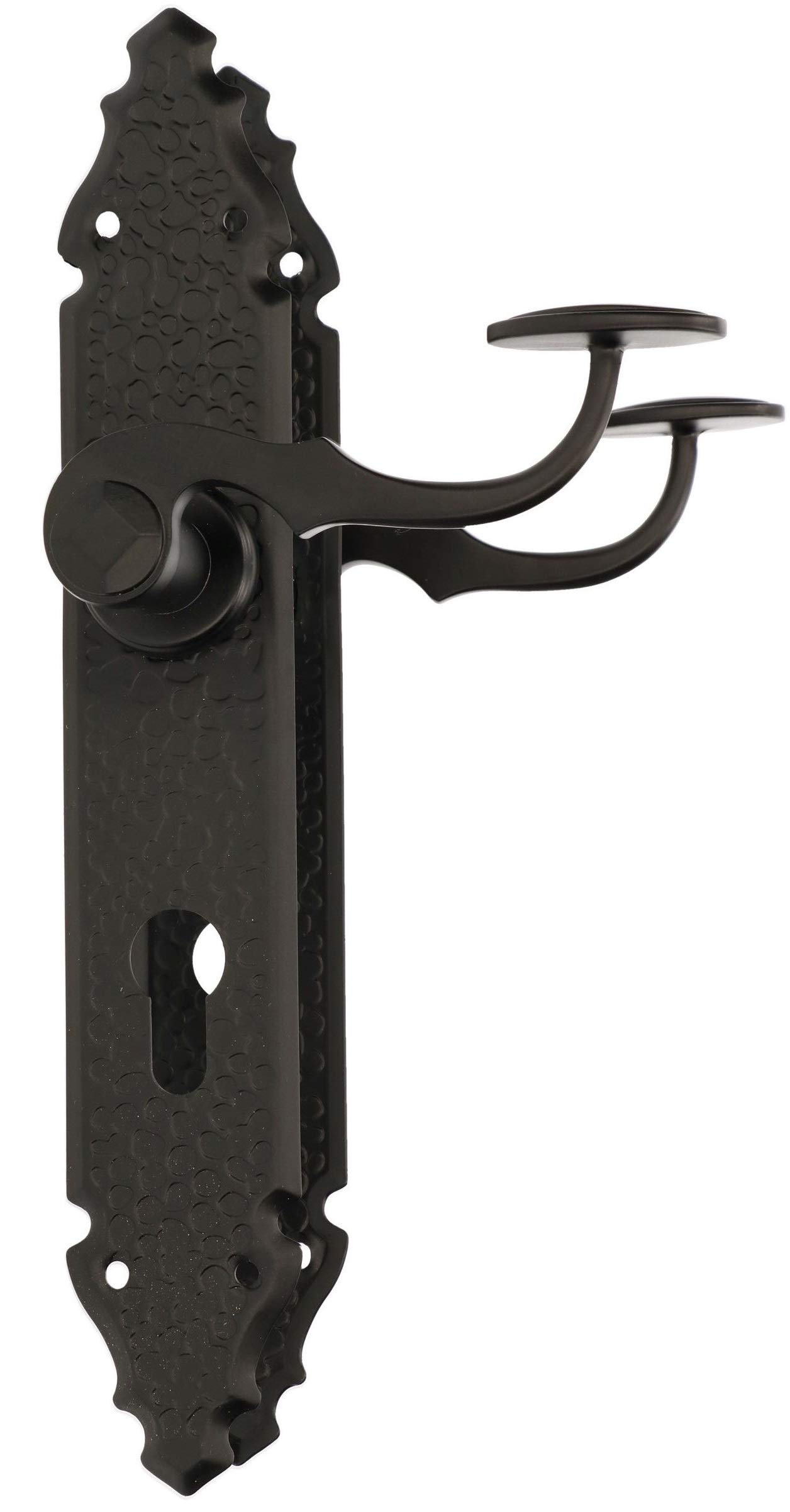 Maniglia Per Porta In Ferro Battuto 90mm - Per Interni Ed Esterni, Antiruggine E Sicura - Foto 6