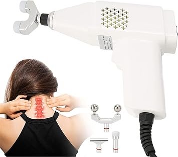 Chiropractic Gun, Chiropractic Adjusting Tool Instrument Electric Impulse Gun Actuator Massager Professional Massage Equipment Magnetic Therapy Massage Gun