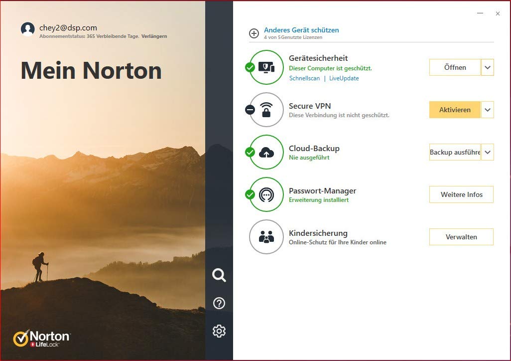 NORTON 360 Deluxe 3 dispositivi 1 anno 25 GB