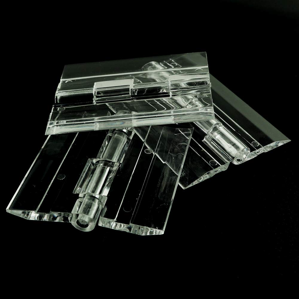10pcs Clear Acrylic Hinge Transparent Folding Light Duty Hinges 45x35mm — Amazon image 4