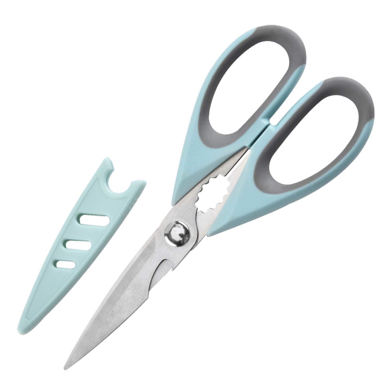 Küchenschere, robuste Kochschere, Geflügelschere aus Edelstahl, Rutschfester weicher Griff zum Schneiden von Geflügel, Knochen, Fleisch, Fisch, Gemüse