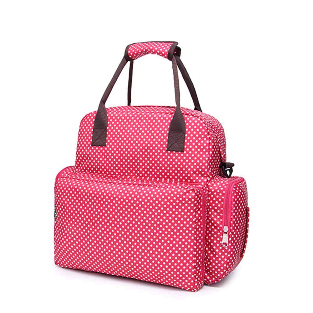 LAI HO Multifunzionale di maternità Diaper Bag Diaper Zaino di Grande capienza Diaper Bag Diaper Pad Sostituzione,Nero