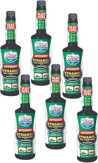 Lucas Oil 10576 Safeguard Ethanol Fuel Conditioner - 16 oz. (Quantity 6)