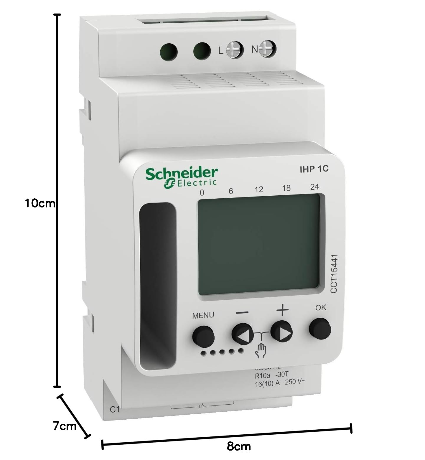 Schneider Electric - Acti9 IHP - Interrupteur horaire programmable - 1 Canal - CCT15441