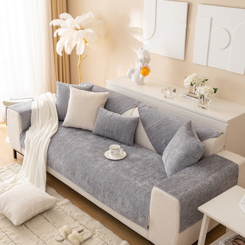 Topchances Soft Chenille Sofa Cover, New Non-Slip Sofa Covers 1 2 3 Seater - Image 4