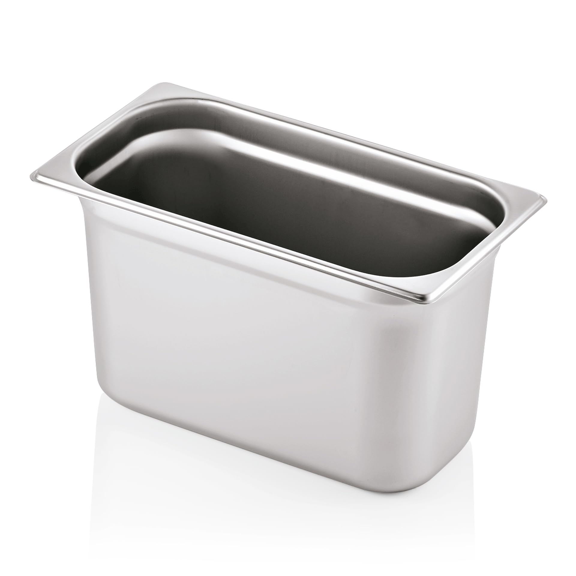 Morleos GN 1/3 200 mm - 7,8 L Gastronormbehälter aus rostfreiem Edelstahl 325 x 176 mm | stapelbar & rostfreier GN Behälter | Gastronomie-, Event- & Catering Zubehör aus robusten 0,7 mm Stahl