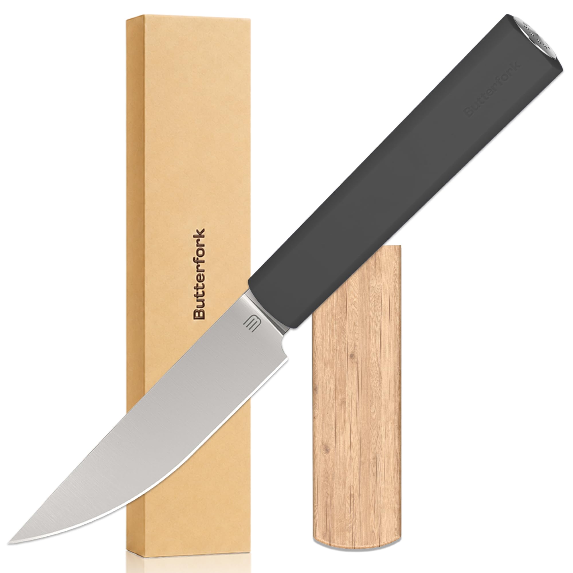8 Inch Chef Knife, Kitchen Knife with AR-RPM9 Steel & Ergonomic ABS Handle — Amazon image 24
