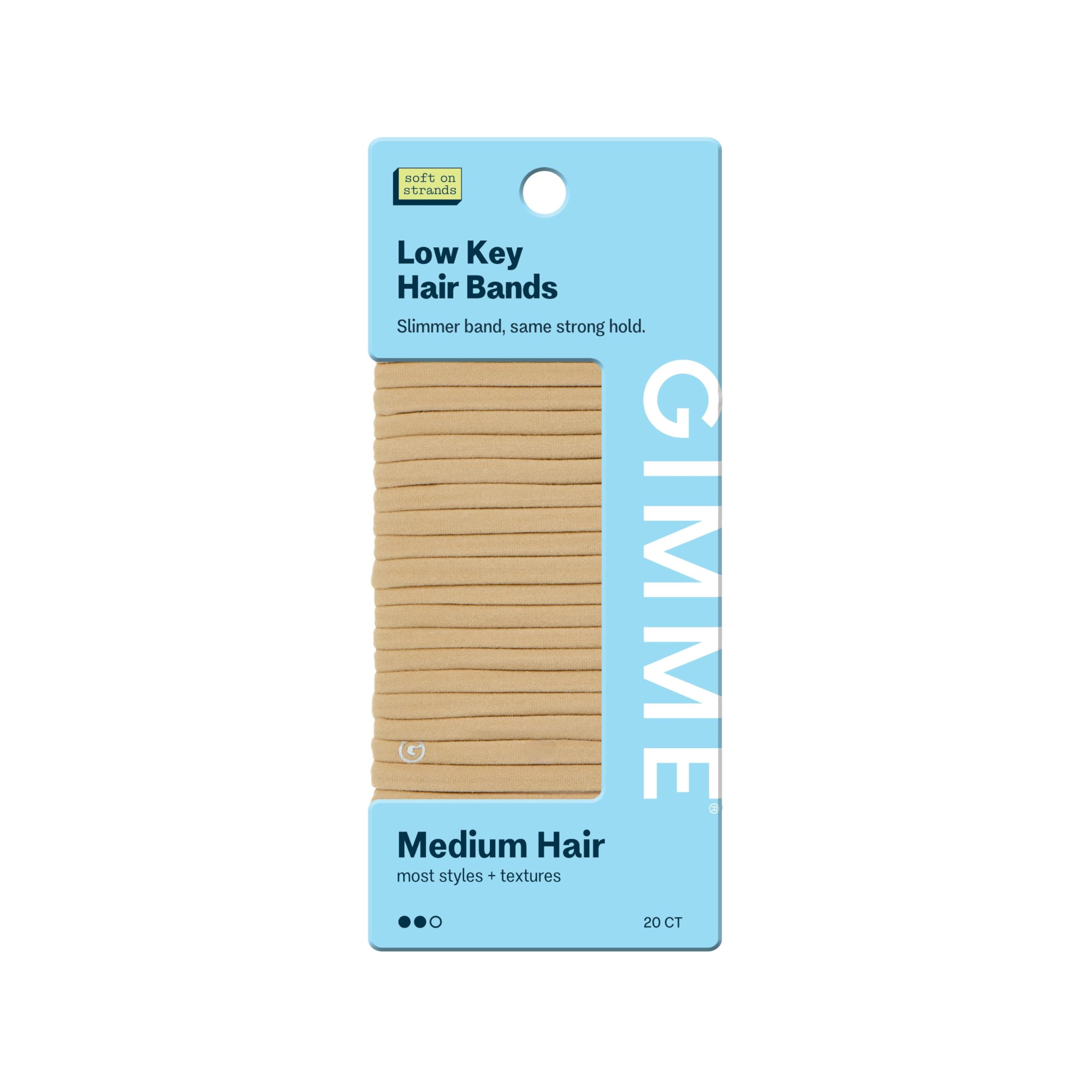 Amazon.com : Gimme Beauty Low Profile Hair Bands - Gentle, No-Snag