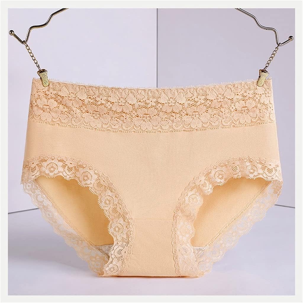 2pcs High-rise Cotton Sexy Lingerie Women's Underwear for Women Lace Panties Briefs Solid Color Girls Female Shorts