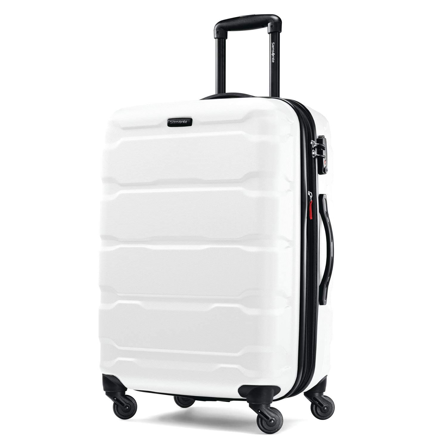 Samsonite Omni Pc Hardside - Equipaje Extensible con Ruedas giratorias, White, Checked-Medium 24-Inch, Omni Pc Hardside - Equipaje Extensible con Ruedas giratorias, #REF!