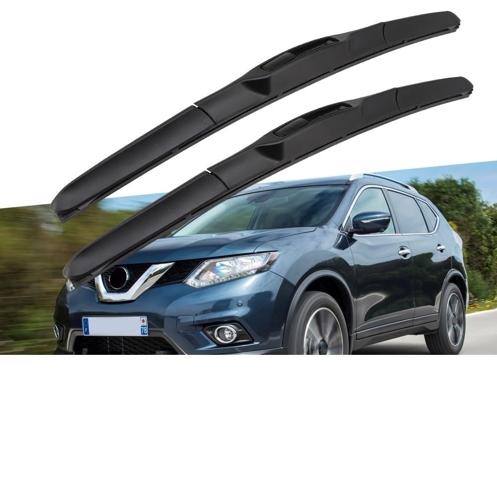 Tergicristallo per Auto, Spazzola tergicristallo Anteriore in Gomma per Parabrezza, tergicristallo in Silicone per Nissan X-Trail T32 2014-2019, 26"+17" LHD RHD, Accessori per Auto,