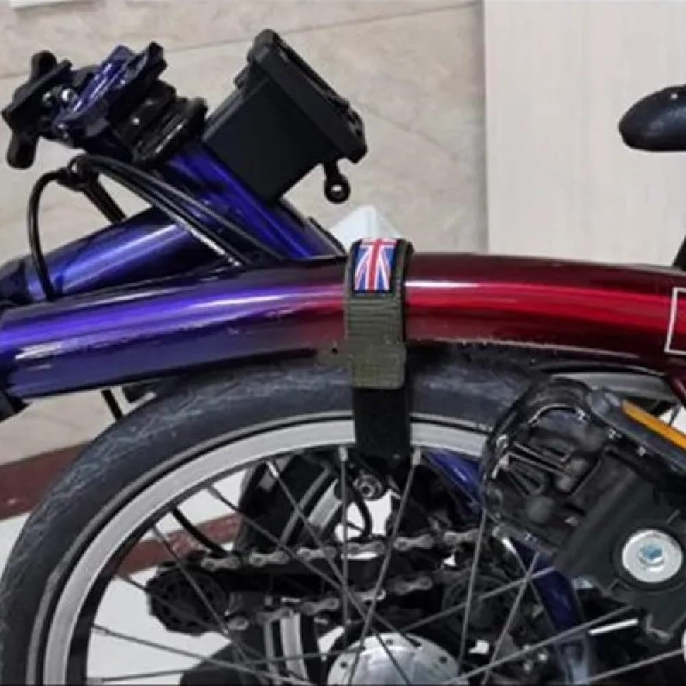 Bicycle Rack Strap for Brompton Wheel Fixed Adjustable Bike Rack Straps Reusable Bike Cinch Strap