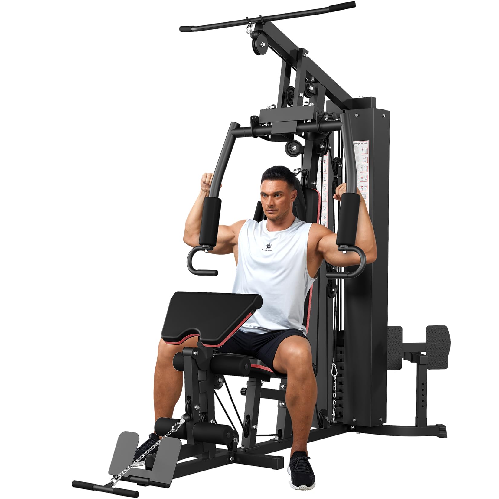 Multifunctional Workout Station Home Gym Equipment For Full Body