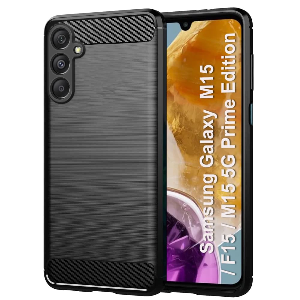 TheGiftKart Rugged ShockProof Back Cover Case For Samsung Galaxy M15 / F15 / M15 5G Prime Edition | Total Camera Protection | Anti-FingerPrint Finish 360 Degree Protection Back Cover Case (TPU, Black) (B0CZXDLYGK) Amazon Price History, Amazon Price Tracker