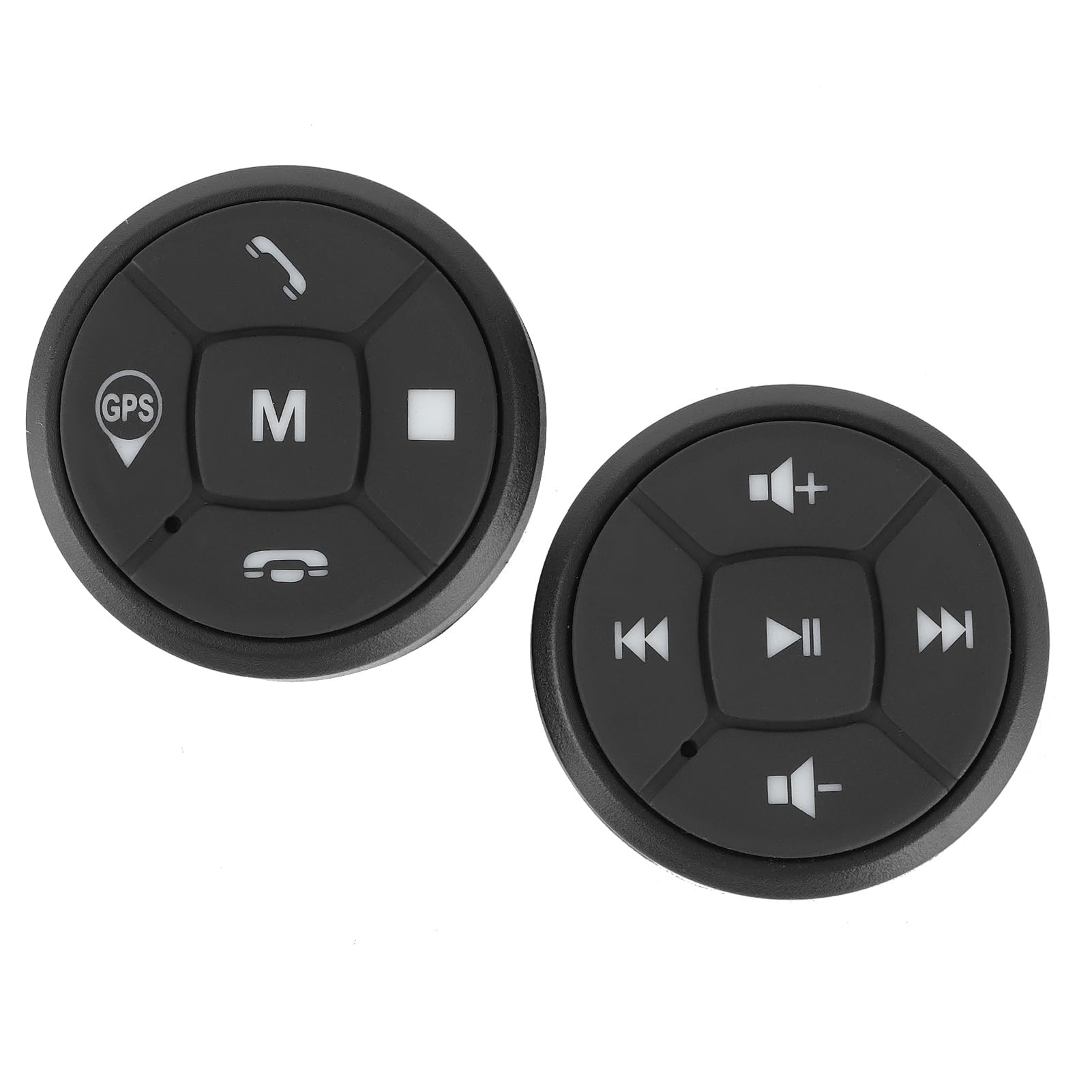 bouton Media Télécommande Volant Portable sans Fil Bluetooth Voiture Contrôleur Appels Musique GPS Commandes Au Volant
