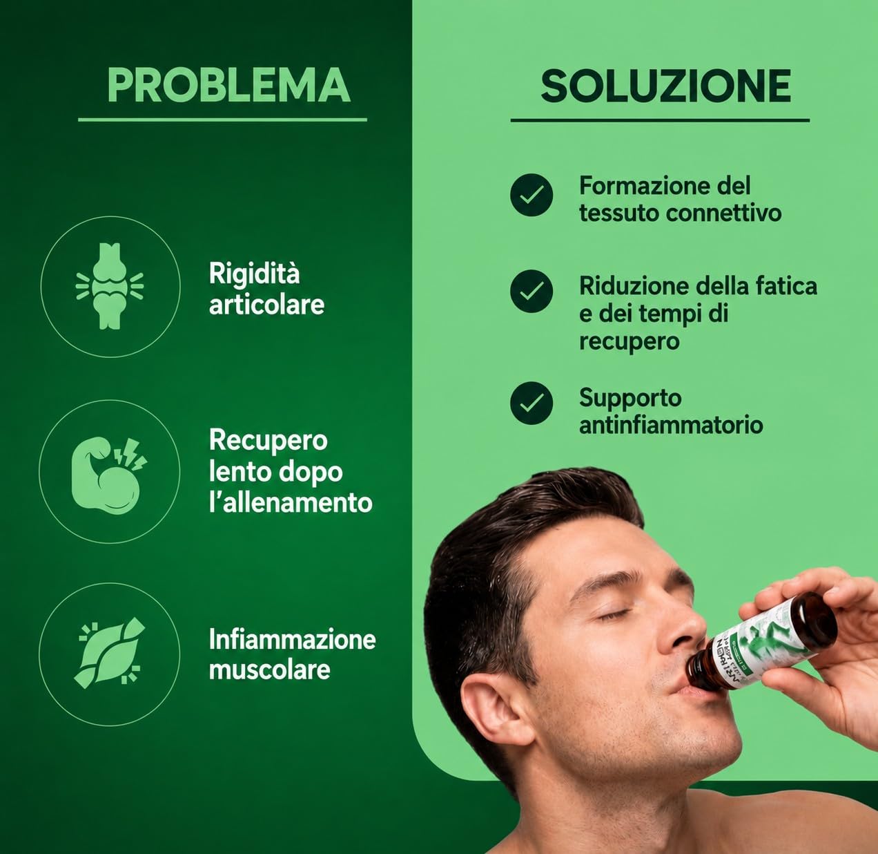 GOLD COLLAGEN Artron Collagen Extreme - Integratore Difese Immunitarie e Supporto Muscolare, Ossa, Articolazioni e Cartilagine Liquido per Formazione Collagene con Vitamina D C B E, 3 Pack 10x50 ml