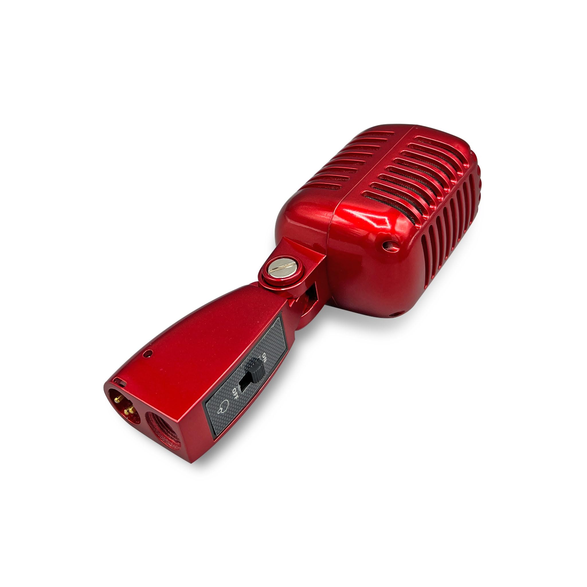 VybeSound Retro Microphone VS Series for Stage Performace, Karaoke, and More (Red)