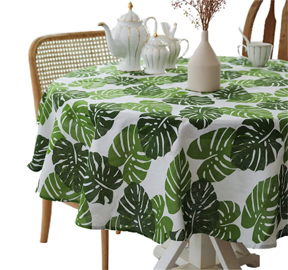Sponsored Ad – ELECDON Pastoral Square Tablecloth, Linen Fabric Table Cloth Washable Table Cover with Dust Proof Wrinkle Resistant for Restaurant, Picnic, Bistro, Indoor and Outdoor Dining, Monstera (55 x 55 Inch)