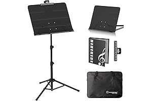 K KASONIC - Dual-Purpose Music Stand, for Sheet Music and Books, Portable...