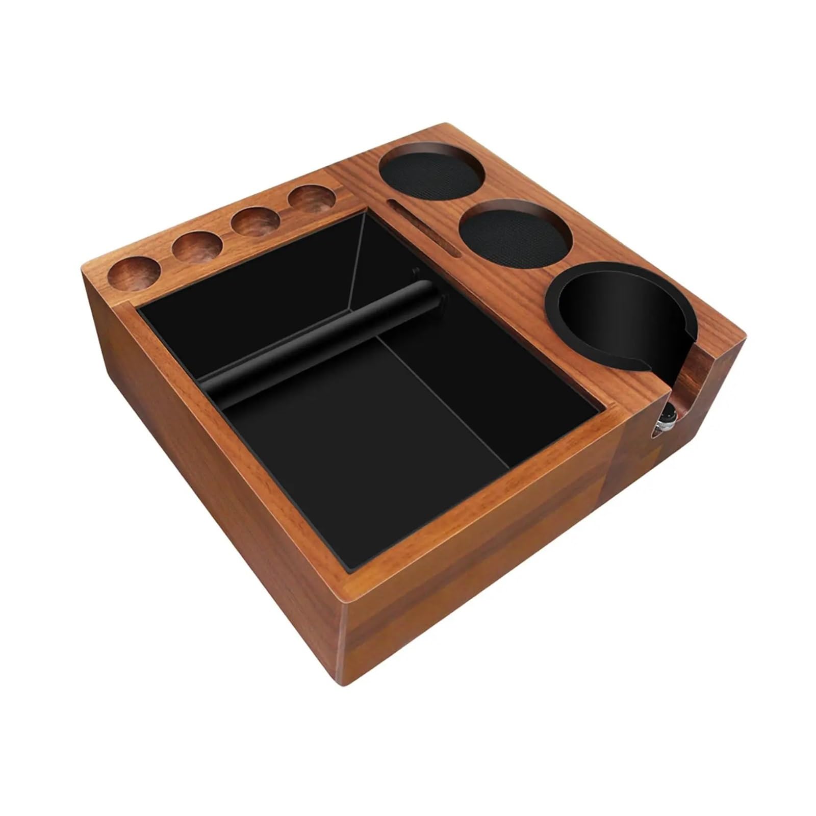 Caja organizadora de café, Caja de Golpe de Espresso Profesional, estación de compactación de Espresso, Caja de Golpe for Barra de Cocina, compactador Manual de Espresso para cafetera