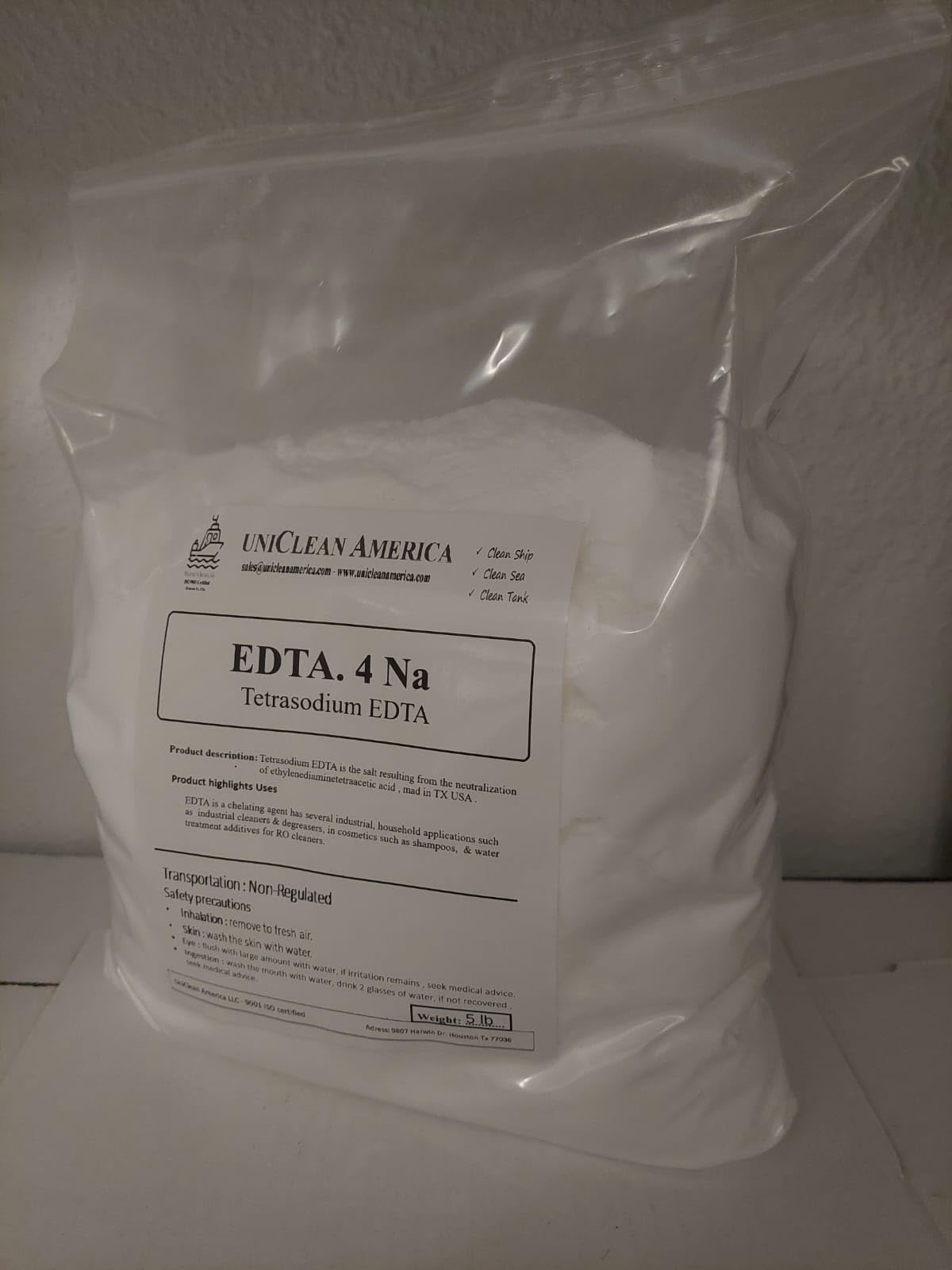 Tetrasodium EDTA - EDTA.4Na I Ethylenediaminetetraacetic Acid tetrasodium Salt I High Purity - Made in USA – Weight 10lb